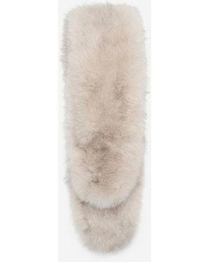 Mango Fur-effect Scarf - White