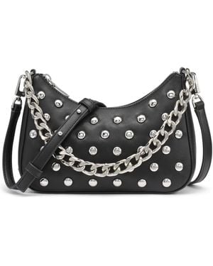 DKNY Jenna Demi Small Crossbody Handbag - Black