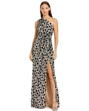 Mac Duggal One Shoulder Sequin Gown - Metallic