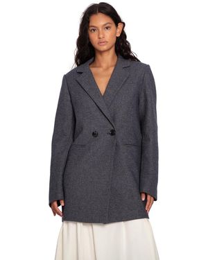 Belle & Bloom Kensington Oversized Coat - Blue