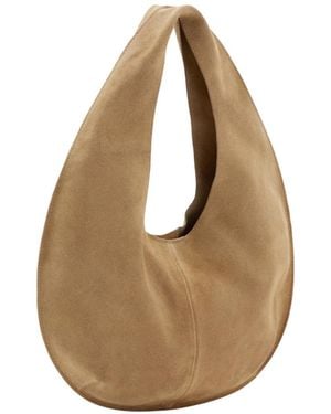 Mango Small Split-leather Bag - Natural