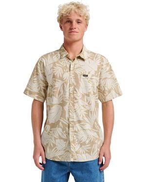 Quiksilver Palm Trip Classic Short Sleeve Shirt - Natural