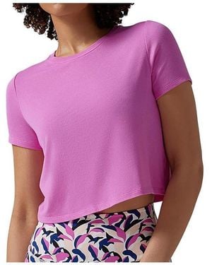 Tavi Ribbed Tee - Purple