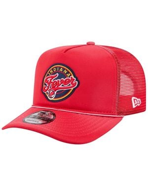 KTZ And Indiana Fever Worn Foam Front 9fifty A-frame Trucker Rope Snapback Hat - Red