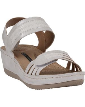 Gc Shoes Samar Wedge Sandals - Metallic