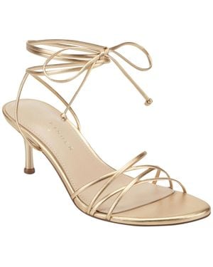 Marc Fisher Gineva Lace-up Dress Sandals - Metallic