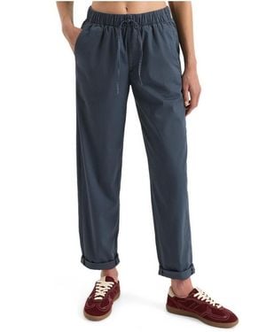 Pact Organic Cotton Peached Twill Pull-on Pant - Blue