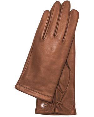 KESSLER `s Premium Lamb Leather Touchscreen Gloves "chelsea" - Brown