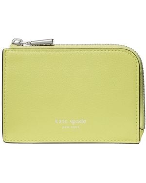Kate Spade Smooth Mini Zip Card Case - Green