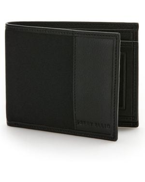 Perry Ellis Ombre Horizon Leather Wallet - Black