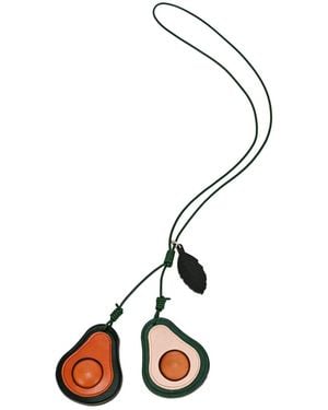 Old Trend Avo Mini Handcrafted Botanical Fruit Charm - Metallic