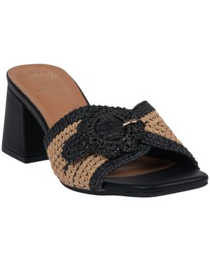 Gc Shoes Liza Block Heel Dress Sandals - Black