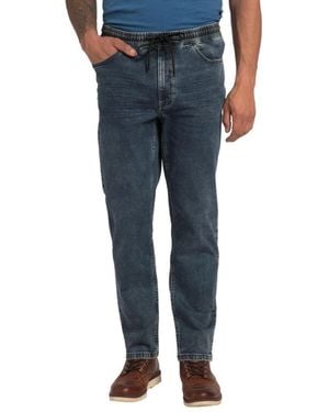 JP1880 Big & Tall Flexnamic Pull-on Modern-fit Stretch Jeans - Blue