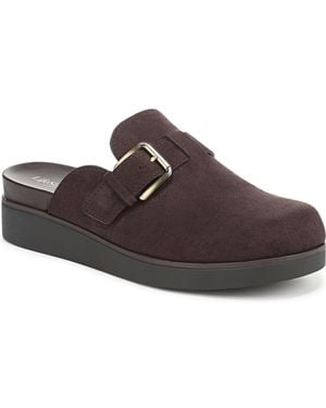 LifeStride Gillian Square Toe Mule Clogs - Brown