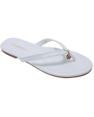 Bebe Flat Sandals – Cute Summer Sandals - White
