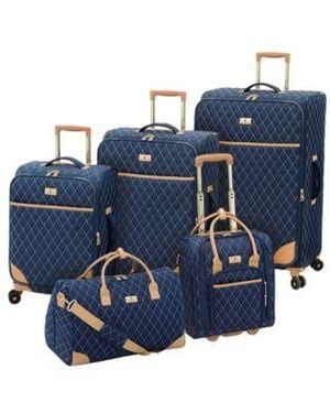 London Fog Queensbury Softside luggage Collection - Blue