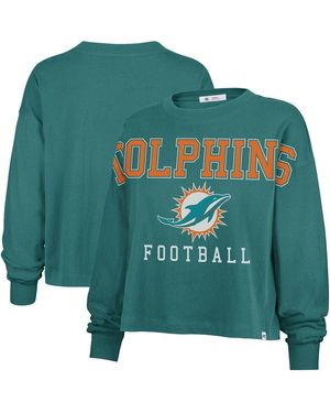 '47 Miami Dolphins Outreach City Oversized Long Sleeve T-shirt - Green