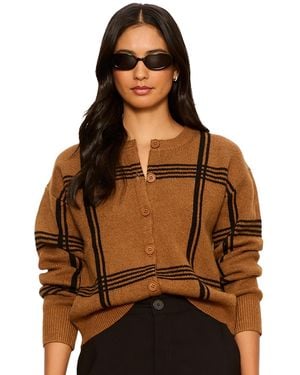 Sanctuary Petite Must-have Semi-cropped Cardigan - Brown