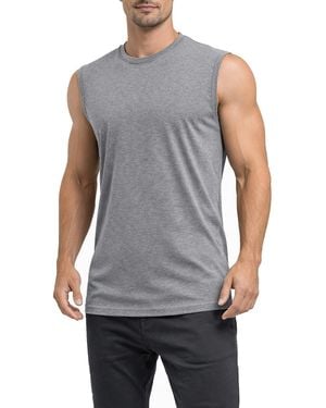 Blu Rock Slim-fit Sleeveless Muscle T-shirt - Gray