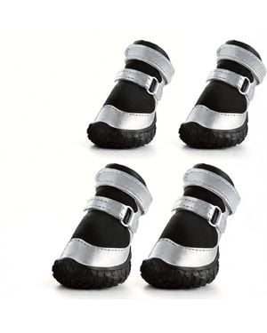 Aronkl Anti-slip Breathable Dog Boots For Paw Protection - Black