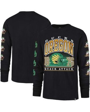 '47 Oregon Ducks Go Big Long Sleeve T-shirt - Blue