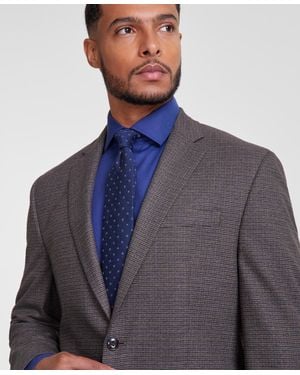 Michael Kors Classic-fit Houndstooth Sport Coat - Blue