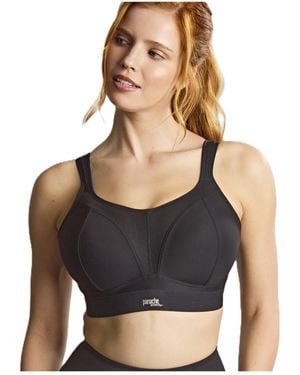 Panache Boundless High Impact Lightly Padded Wireless Sports Bra - Black