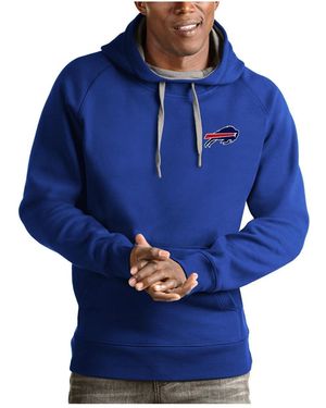 Antigua Buffalo Bills Logo Victory Pullover Hoodie - Blue