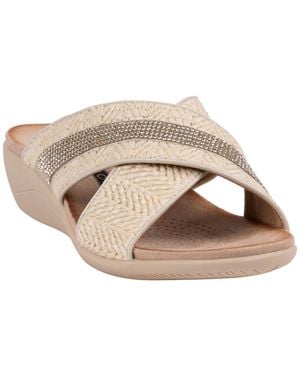 Gc Shoes Woven Detail Slip-on Sandals - White