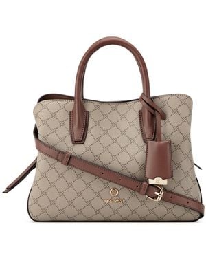 Nine West Lakelyn Medium Satchel Bag - Brown