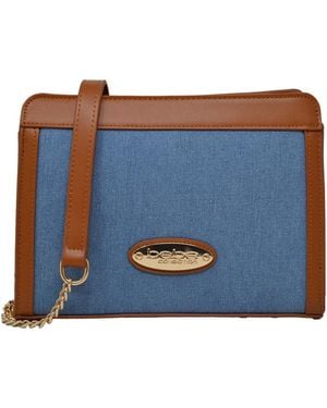 Bebe Marie Denim Crossbody Bag - Blue