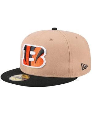 KTZ Cincinnati Bengals Logo Main 59fifty Fitted Hat - Pink