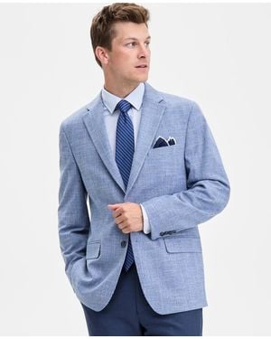 Tommy Hilfiger Modern-fit Check Sport Coat - Blue