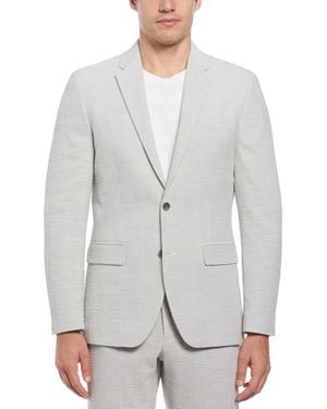 Perry Ellis Slim-fit Seersucker Suit Jacket - Gray