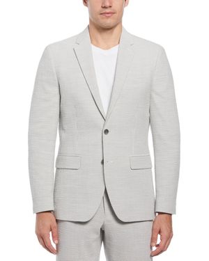 Perry Ellis Slim-fit Seersucker Suit Jacket - Gray