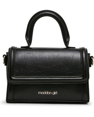 Madden Girl Davina Mini Top Handle Satchel Handbag - Black