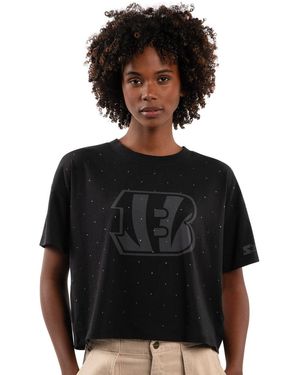 Starter Cincinnati Bengals Cropped Boxy T-shirt - Black