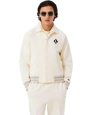 Lacoste Raglan Bomber Jacket - White