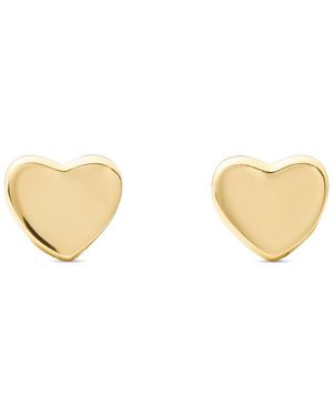 Kate Spade Gold-tone Metal Mini Heart Stud Earrings - Natural