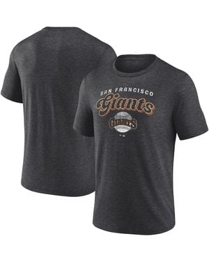 Fanatics Mto Label San Francisco Giants Wonderment Tri-blend T-shirt - Black
