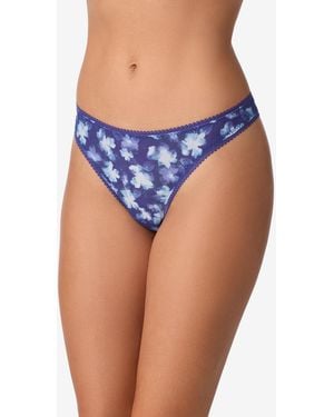 On Gossamer 3-pk. Mesh Bikini Underwear 3202p3 - Blue