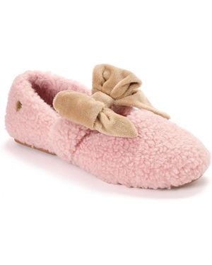 Dearfoams Maryanne Luxe Teddy Maryjane - Pink