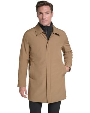 Kenneth Cole Flextech Hooded Classic-fit Jacket - Brown