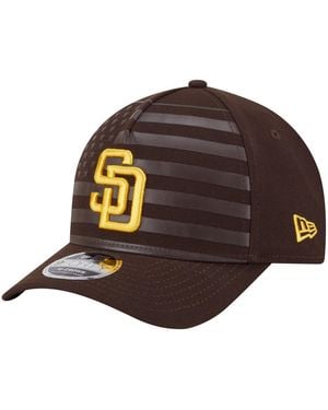 KTZ San Diego Padres American Flag 9forty M-crown A-frame Adjustable Hat - Brown