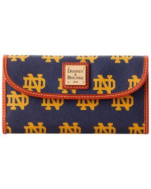 Dooney & Bourke Notre Dame Fighting Irish Signature Continental Clutch - Blue