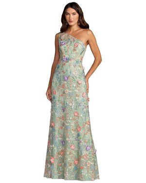 mac duggal dresses on sale Mac Duggal Women's Sequin Floral Sheath Gown - Black main image 1