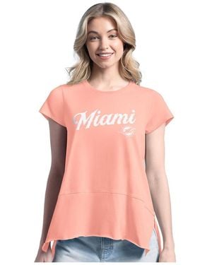 Margaritaville Miami Dolphins Gametime Is Paradise T-shirt - Pink