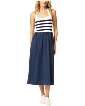 Central Park West Ralph Halter Two For Dress - Blue