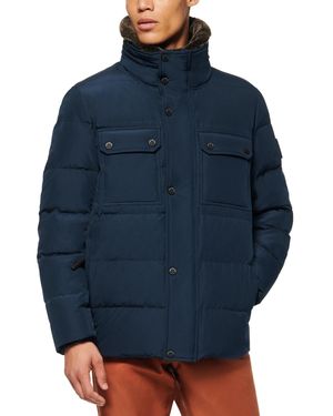 Marc New York Godwin Quilted Trucker Jacket - Blue