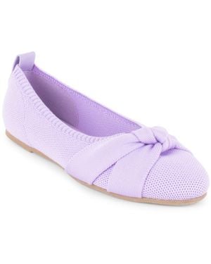 Tahari Bordeaux Slip-on Ballet Flats - Purple